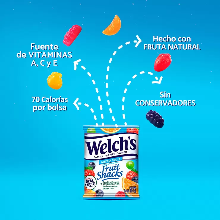 Welch's Gomitas Hechas con Fruta Natural 66 pzas de 22.7 g — Imagen 4 de 4