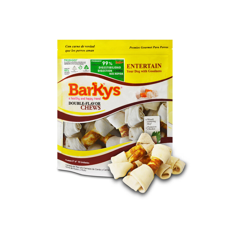 Barkys Hueso de Carnaza de Res y Pollo 10 pzas — Imagen 2 de 3