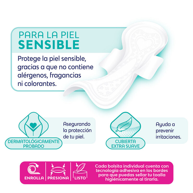 Saba Sensitiv Toallas Femeninas 80 pzas — Imagen 2 de 4