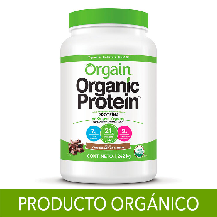 Proteína Orgánica en Polvo Sabor Chocolate, Orgain, 1.2 kg — Imagen 1 de 4