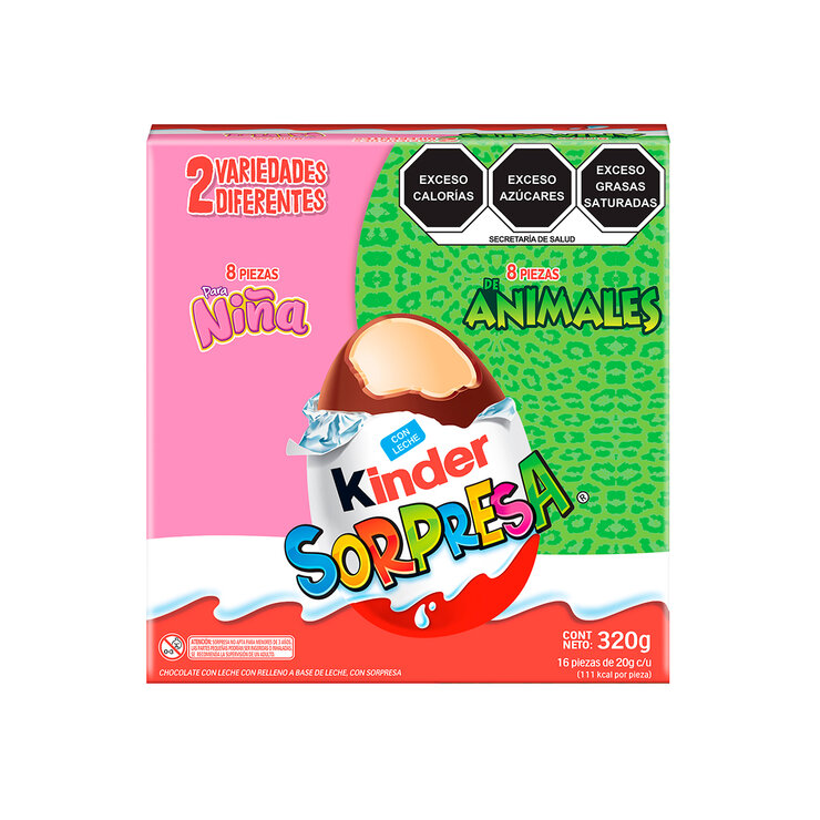 Kinder Sorpresa Huevos de Chocolate 16 pzas de 20 g — Imagen 2 de 4
