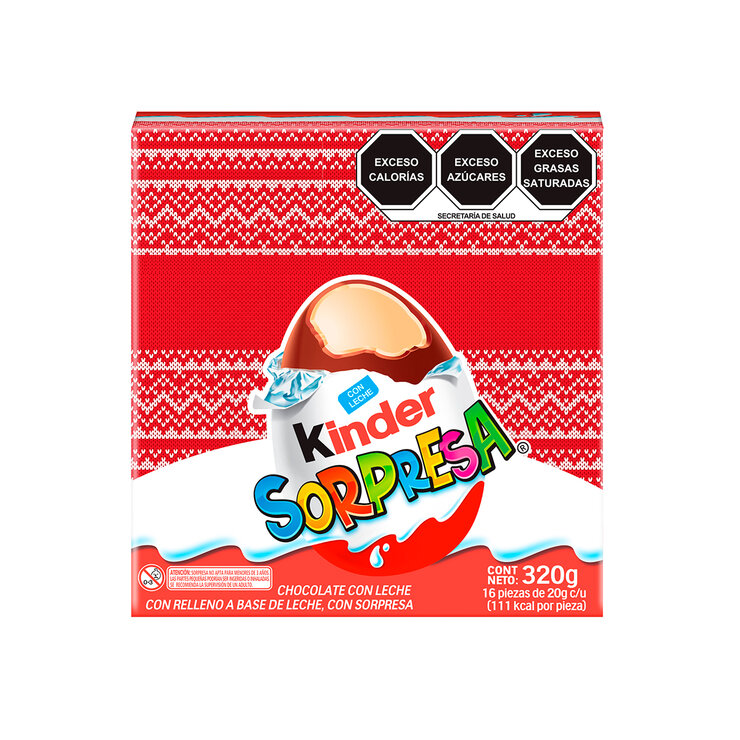 Kinder Sorpresa Huevos de Chocolate 16 pzas de 20 g — Imagen 3 de 4