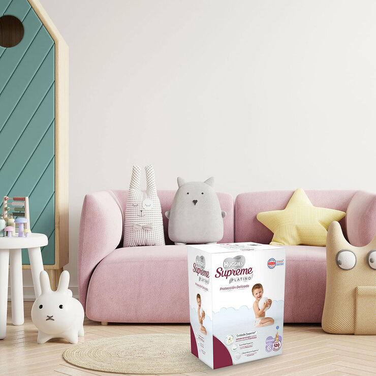 Huggies Supreme Platino Pañales Etapa 6 Unisex 120 pzas  — Imagen 4 de 4