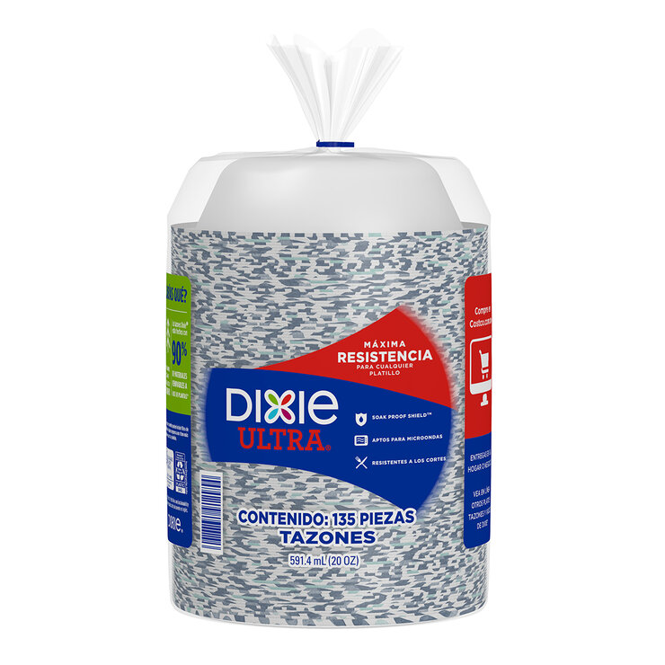 Dixie Ultra Tazones de Papel 135 pzas de 591.4 ml — Imagen 1 de 3