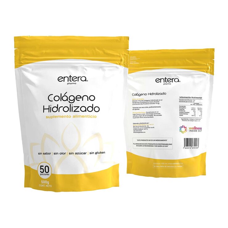 Entera Colágeno Hidrolizado en polvo 500g — Imagen 2 de 3