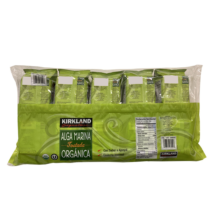 Kirkland Signature Alga Marina Orgánica 10 pzas de 17 g — Imagen 2 de 3