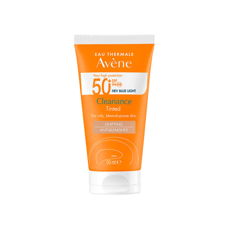  Avène - Cleanance Bloqueador Solar TriAsorB FPS 50+, 50ml, con color — Imagen 1 de 3