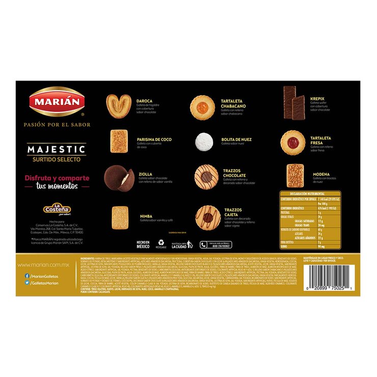 Marián Majestic Surtido Selecto de Galletas 1.5 kg — Imagen 2 de 3