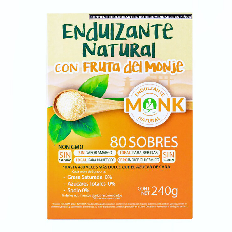 Monk Endulzante de Fruta del Monje 80 sobres de 3 g — Imagen 1 de 3