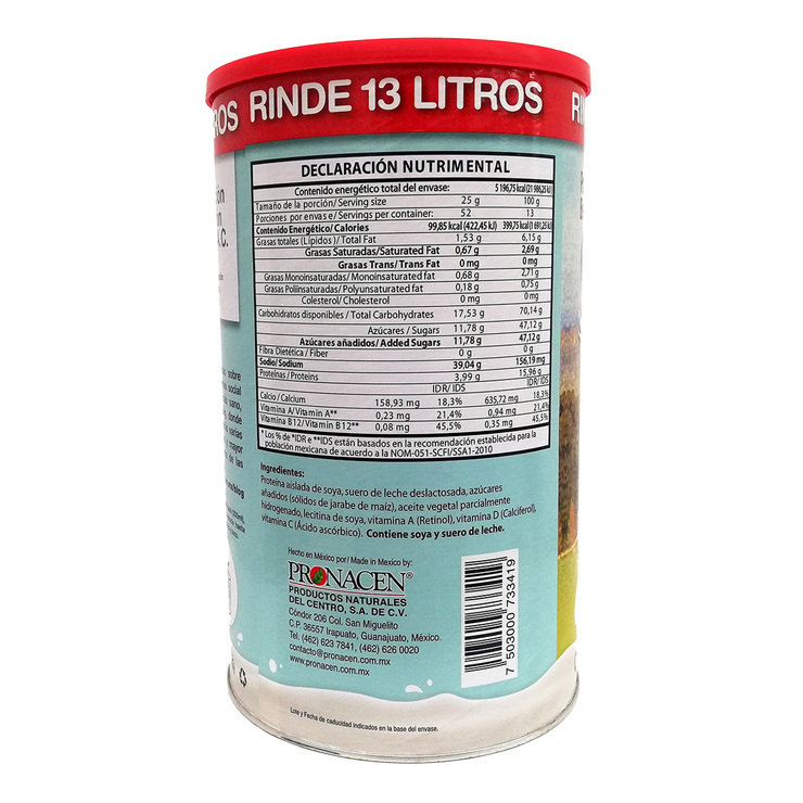 Soyacen Bebida de Soya en Polvo 1.3 kg — Imagen 2 de 2