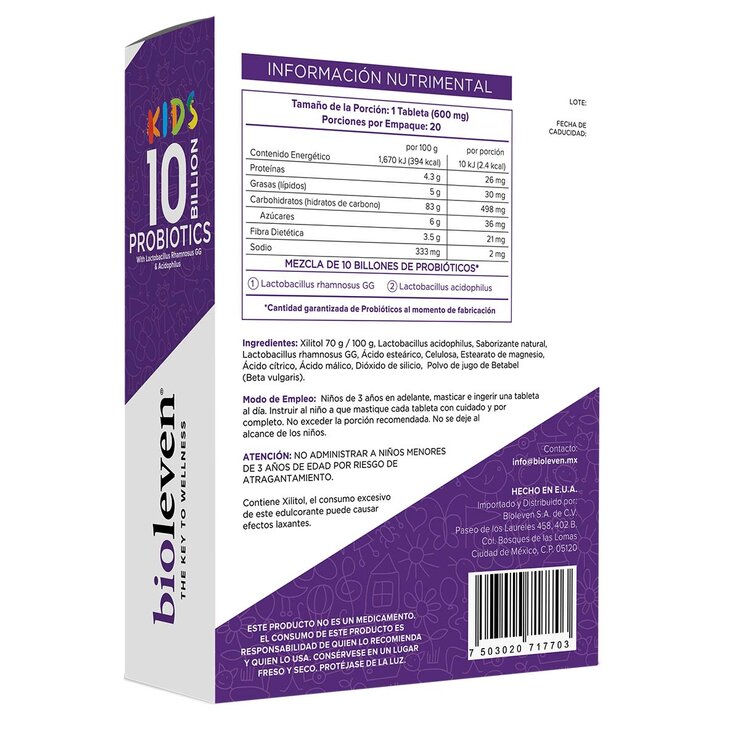 Bioleven Kids Probióticos 10 Billones 2 Pack — Imagen 2 de 3