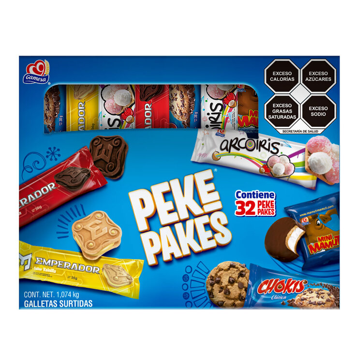 Gamesa Surtido de Galletas Peke Pakes 40 pzas — Imagen 1 de 3