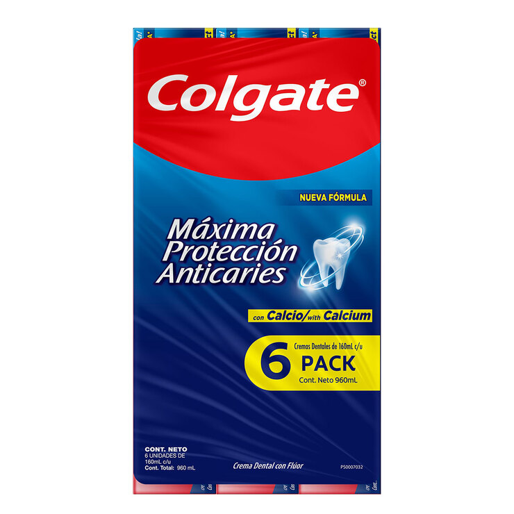 Colgate Crema Dental Protección Anticaries 6 pzas de 160 ml — Imagen 1 de 4