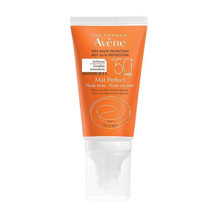 Avène Protector Solar Toque Seco con Color FPS 50+ 50 ml  — Imagen 1 de 2