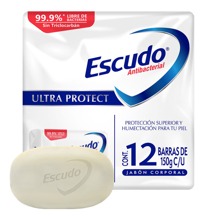Escudo Ultra Protect Jabón en Barra 12 pzas de 150 g — Imagen 1 de 4