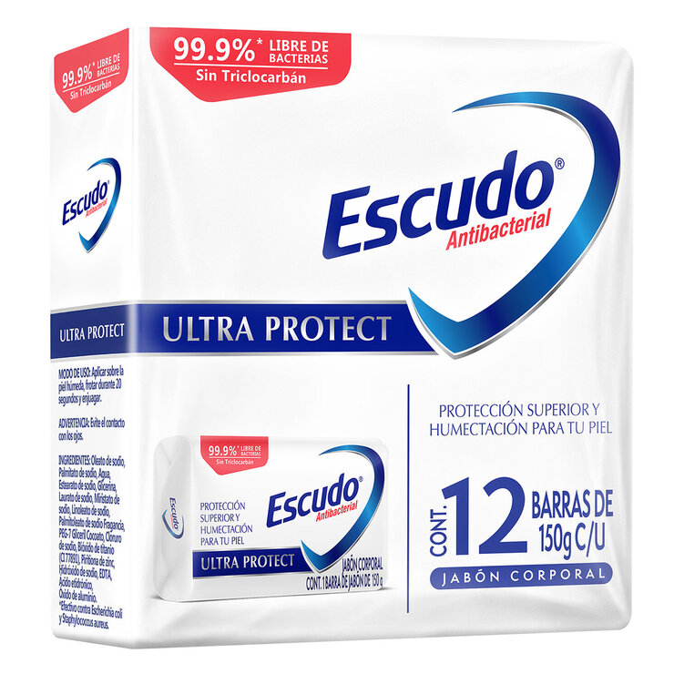Escudo Ultra Protect Jabón en Barra 12 pzas de 150 g — Imagen 3 de 4