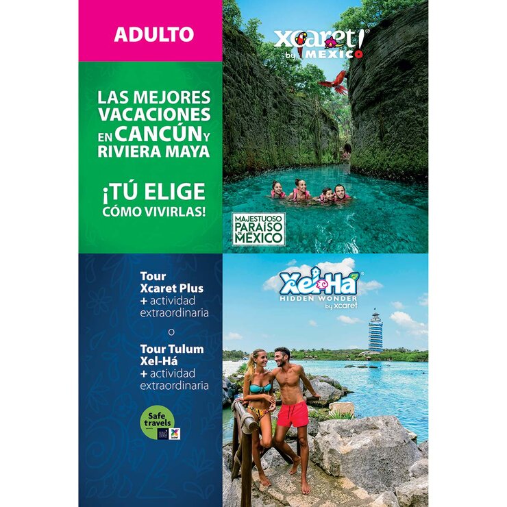 Tour Paquete Adulto - Xcaret Plus o Xel-Há + Actividad Extraordinaria  — Imagen 3 de 4