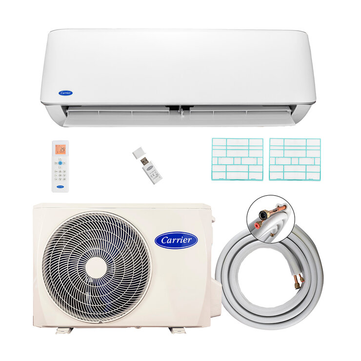 Carrier, Aire Acondicionado Minisplit Inverter 12,000 Btus 110V, Sólo Frío, 20 SEER Con Wifi — Imagen 3 de 4