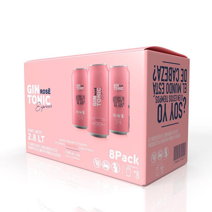 Gin Tonic Rose Express 8/355ml — Imagen 1 de 4