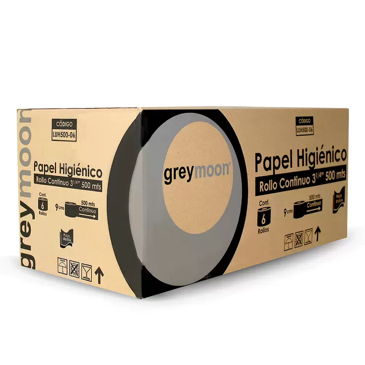 Grey Moon Papel Higiénico Jumbo 6 Rollos de 500 m — Imagen 2 de 3