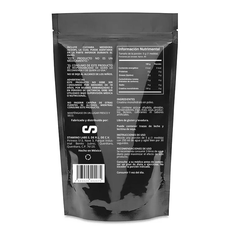 Stamino Labs Creatina 400 g — Imagen 2 de 3