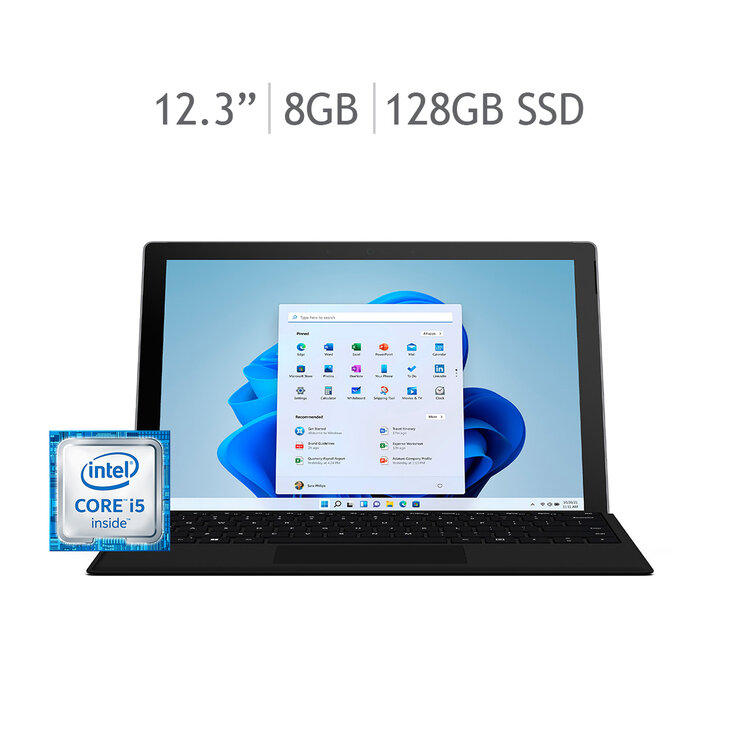 Microsoft Surface Pro 7+ Platinum Intel Core i5 + Teclado/Funda Negra — Imagen 1 de 4
