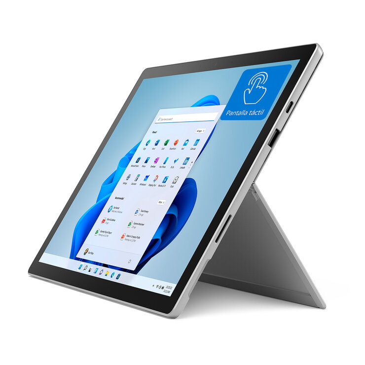 Microsoft Surface Pro 7+ Platinum Intel Core i5 + Teclado/Funda Negra — Imagen 2 de 4