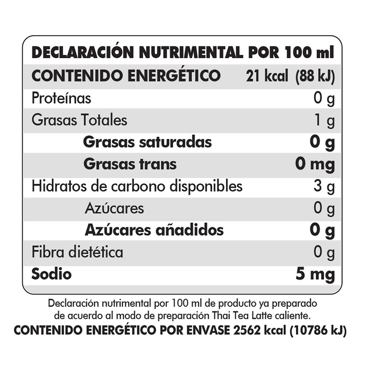Zoma Tea Thai Latte 800 g — Imagen 4 de 4
