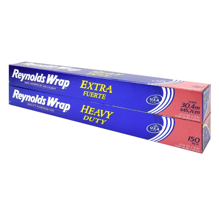 Reynolds Wrap Papel Aluminio Extra Fuerte 2 pzas de 30.4 m x 45.7 cm  — Imagen 1 de 2