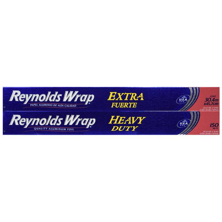 Reynolds Wrap Papel Aluminio Extra Fuerte 2 pzas de 30.4 m x 45.7 cm  — Imagen 2 de 2