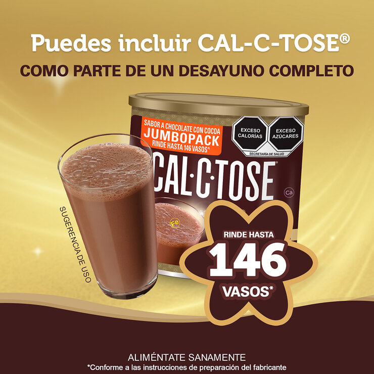 Cal-C-Tose Chocolate en Polvo Fortificado 1.9 kg — Imagen 3 de 4