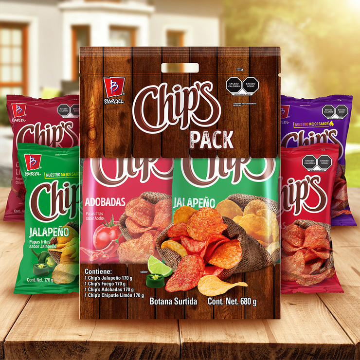 Chip's Papas Surtidas 4 pzas de 170 g — Imagen 3 de 4