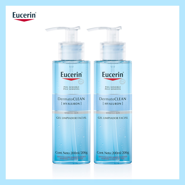 Eucerin Limpiador Facial en Gel 2 pzas de 200 ml — Imagen 1 de 3