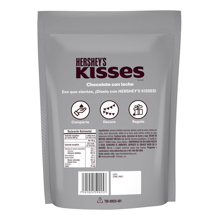 Hershey's Kisses Chocolates 883 g — Imagen 2 de 2