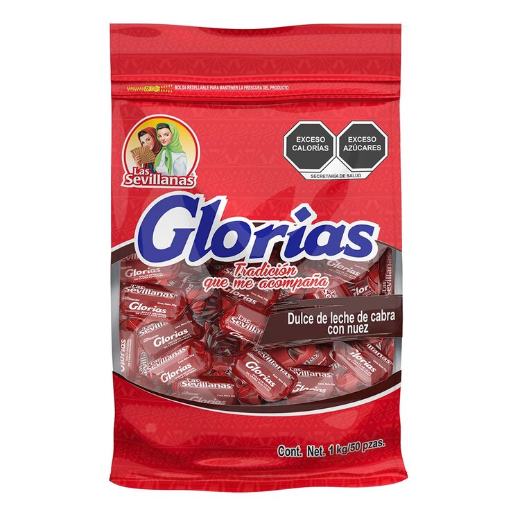 Las Sevillanas Glorias con Nuez 50 pzas de 20 g
