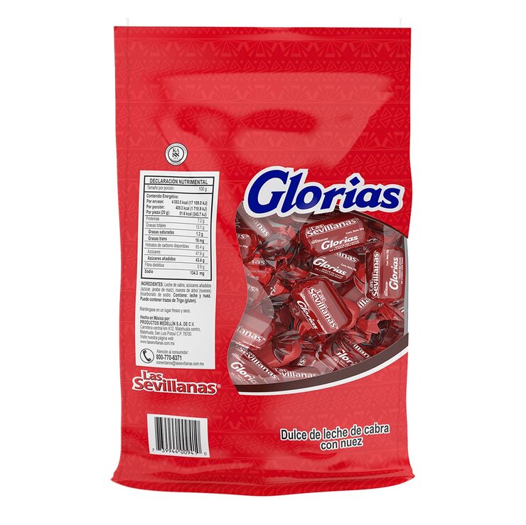 Las Sevillanas Glorias con Nuez 50 pzas de 20 g — Imagen 3 de 3