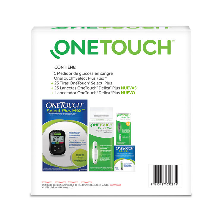 Medidor OneTouch Select Plus Flex + 25Tiras + 25Lancetas — Imagen 4 de 4