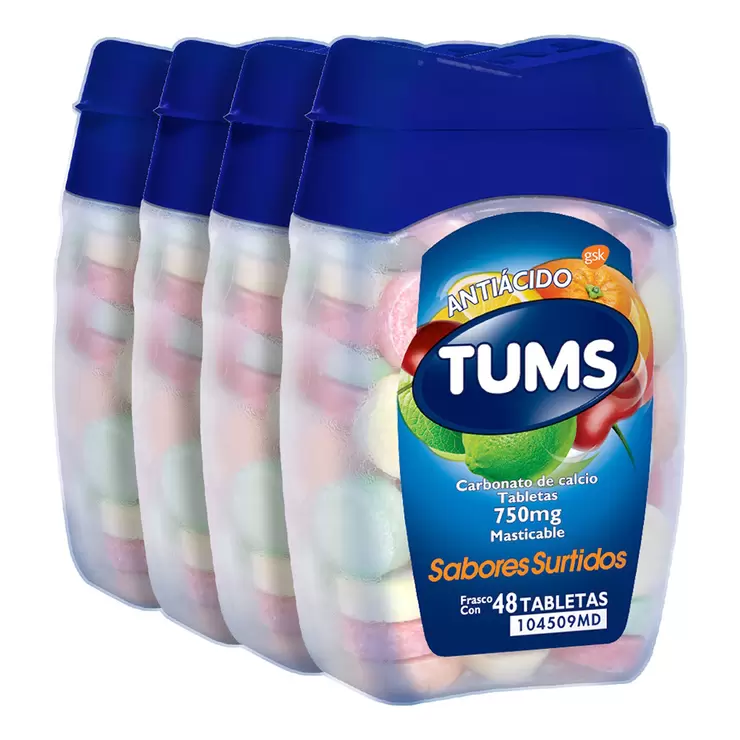 Tums Tabletas Masticables 4 pzas de 48   — Imagen 1 de 3