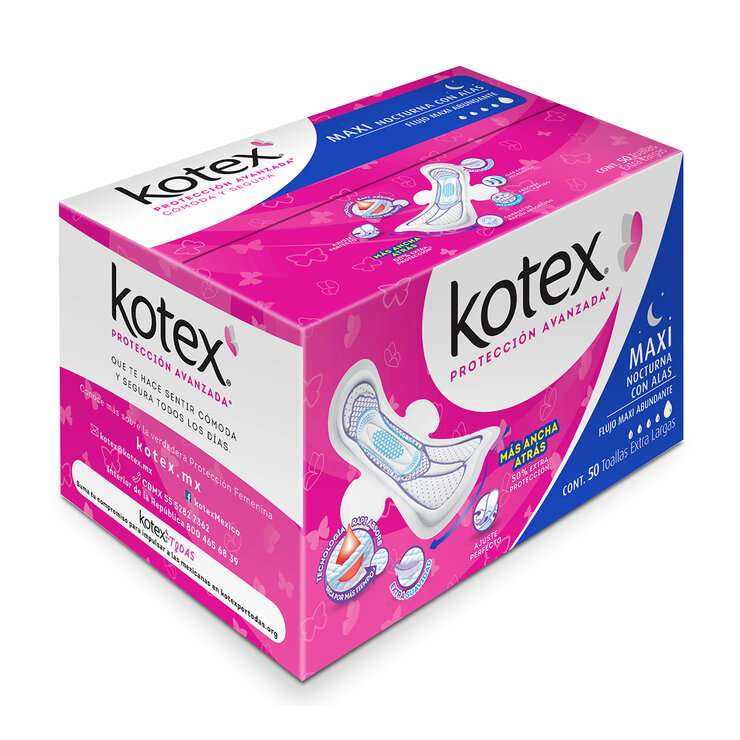 Kotex Maxi Toallas Femeninas 50 pzas — Imagen 3 de 4