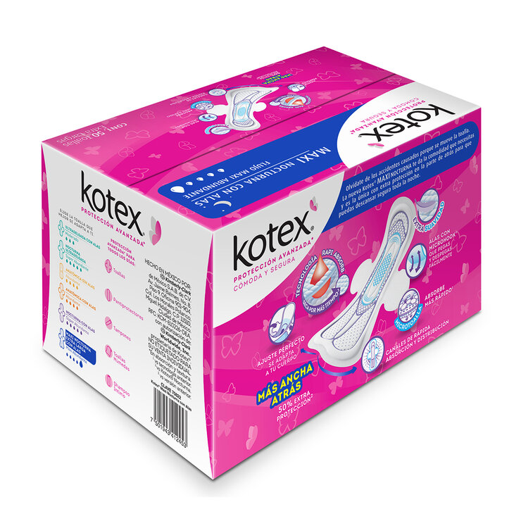 Kotex Maxi Toallas Femeninas 50 pzas — Imagen 4 de 4