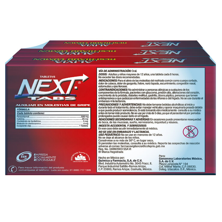 Next Antigripal 50 tabletas — Imagen 3 de 3