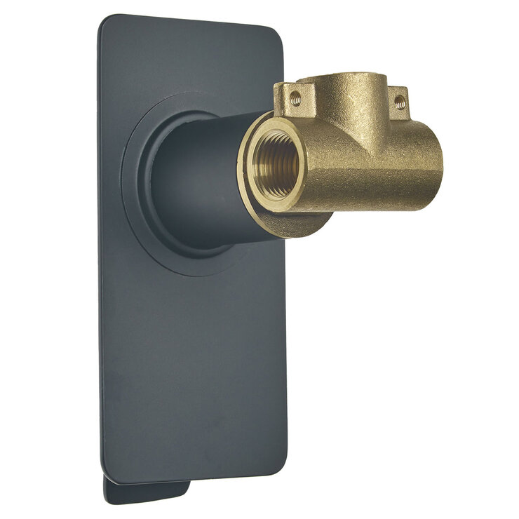 Rubinett, Monomando de Pared para Regadera Paloma - Negro Mate — Imagen 3 de 4