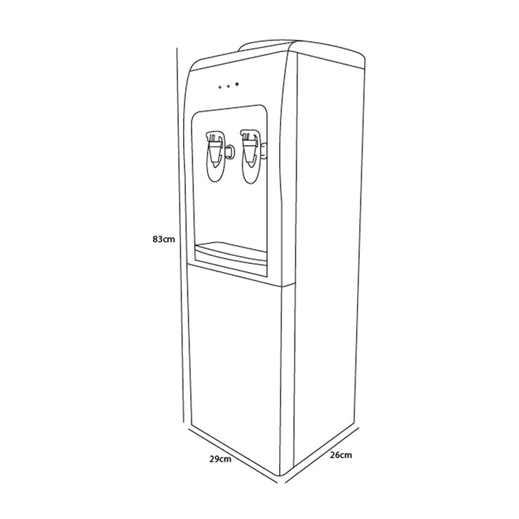 Dace Dispensador de Agua Termoeléctrico de Carga Superior — Imagen 2 de 4