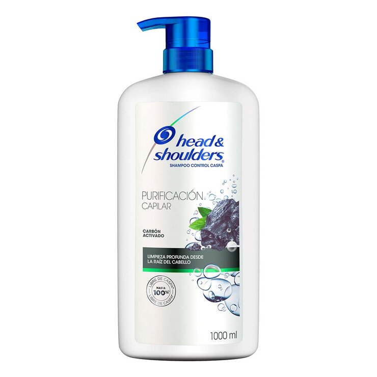 Head & Shoulders Shampoo Purificación Capilar con Carbón 1L — Imagen 1 de 4