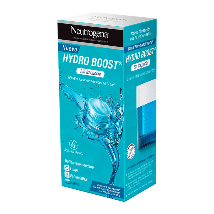 Neutrogena Hydro Boost Crema Hidratante Facial en Gel 2 pzas de 50 ml — Imagen 1 de 3