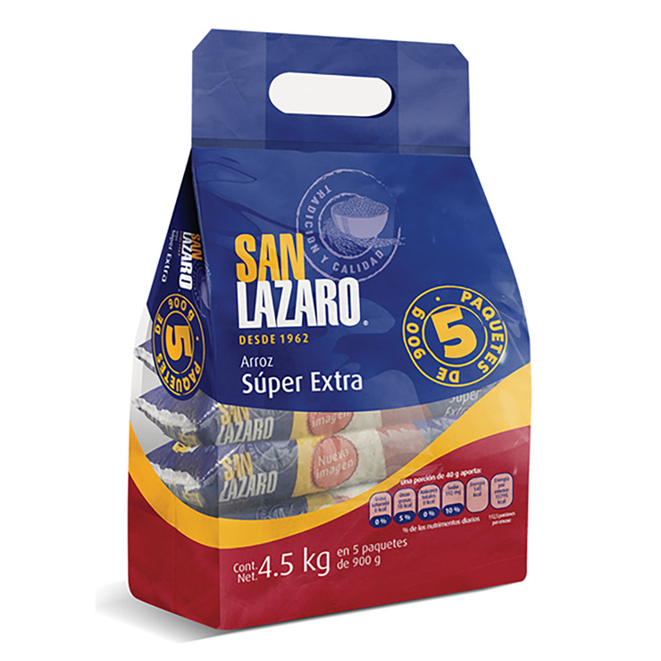 San Lazaro Arroz Super Extra 5 pzas de 900 g — Imagen 1 de 2