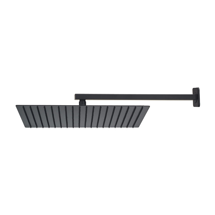 Rubinett, Regadera Cuadrada Jumbo tipo Lluvia - Negro Mate — Imagen 1 de 4