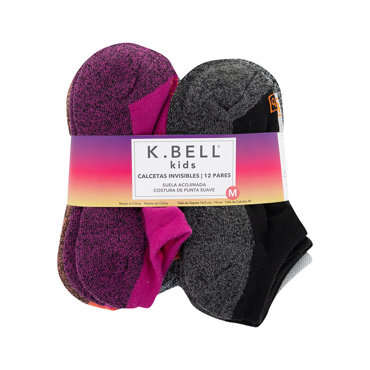K.Bell Calcetines 12 pares para Niños y Niñas Varias Tallas y Colores — Imagen 1 de 4