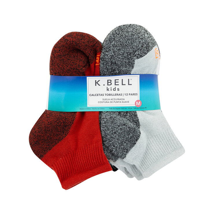 K.Bell Calcetines 12 pares para Niños y Niñas Varias Tallas y Colores — Imagen 4 de 4