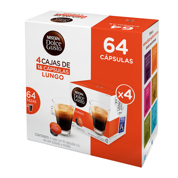Nescafé Dolce Gusto, 64 cápsulas , sabor Lungo — Imagen 1 de 4